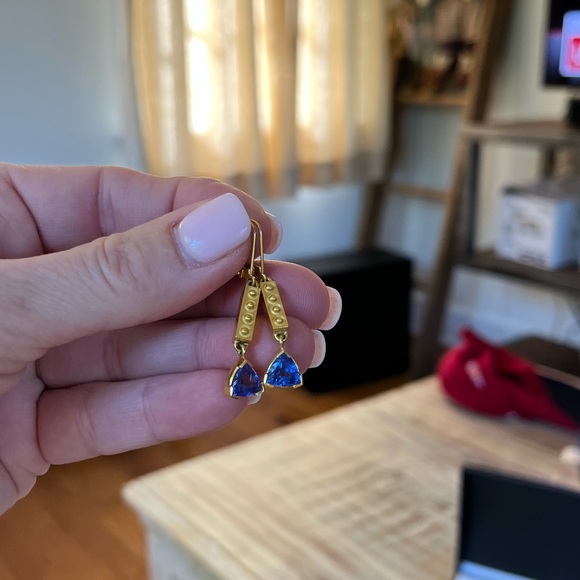 Custom Tanzanite Earrings - Picture 5 of 7